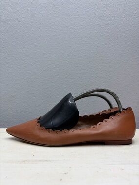 Coach Brown Leather Jill flats Size 10